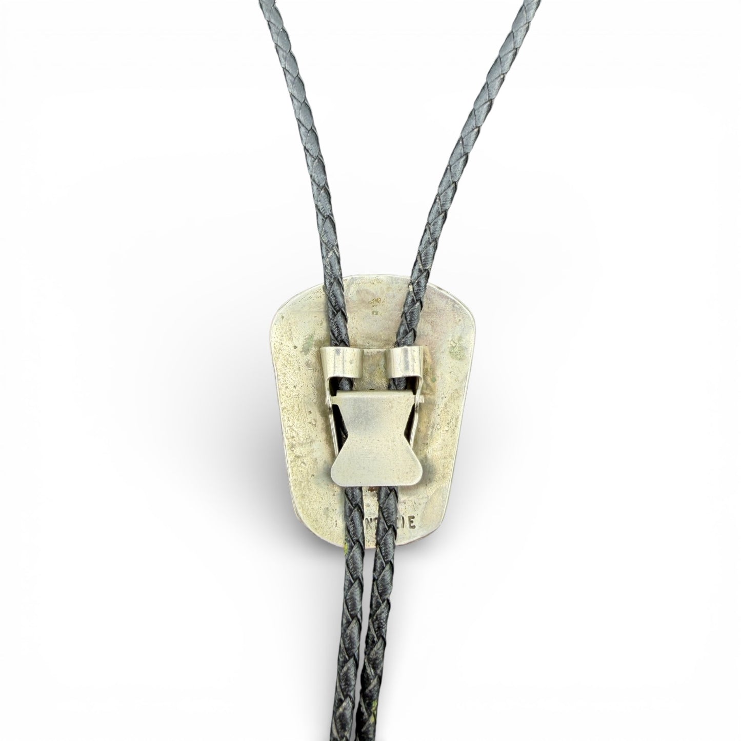 Sterling Silver Chipped Turquoise & Coral Bolo Tie