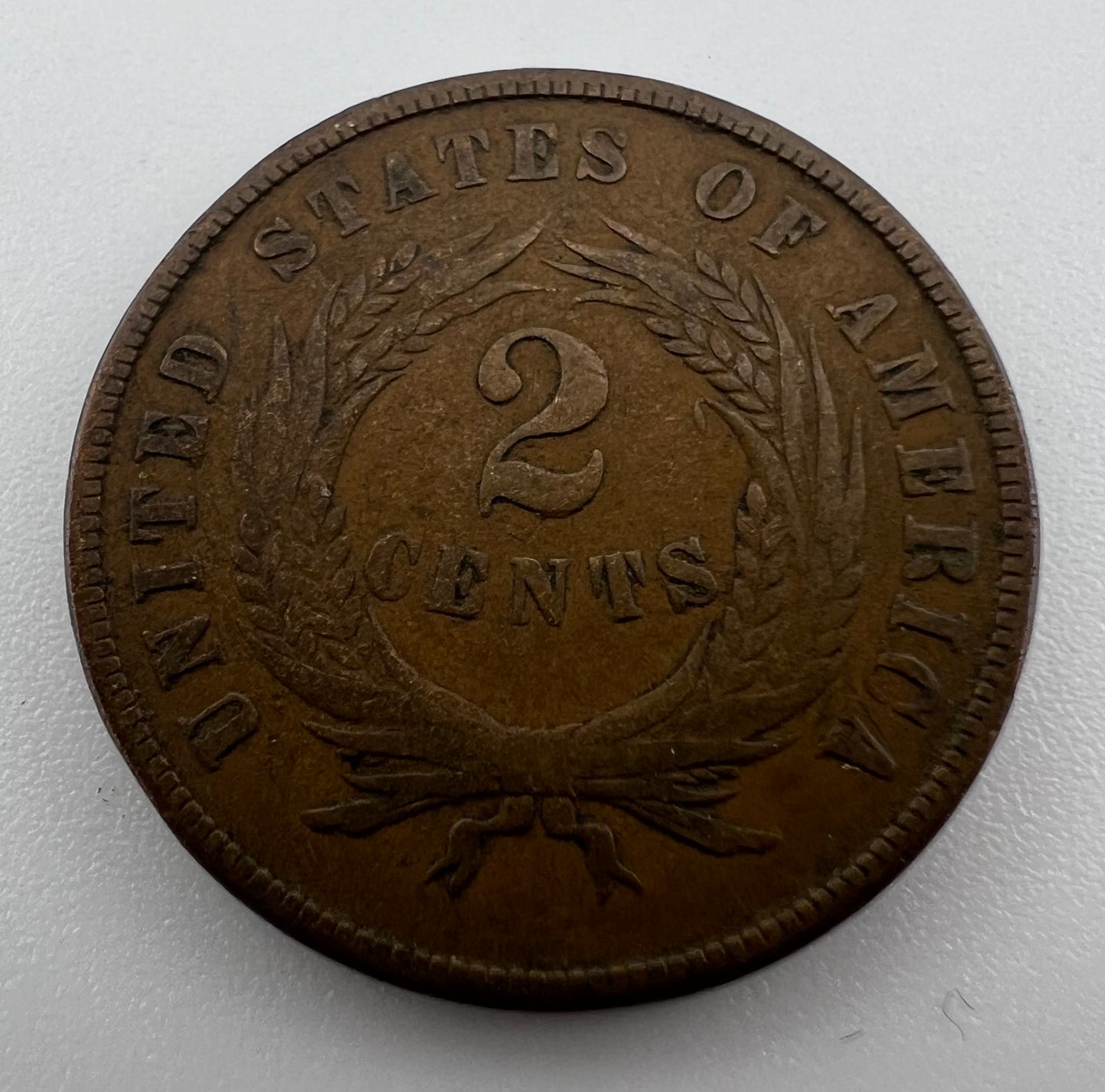 1869 2 Cents F-12
