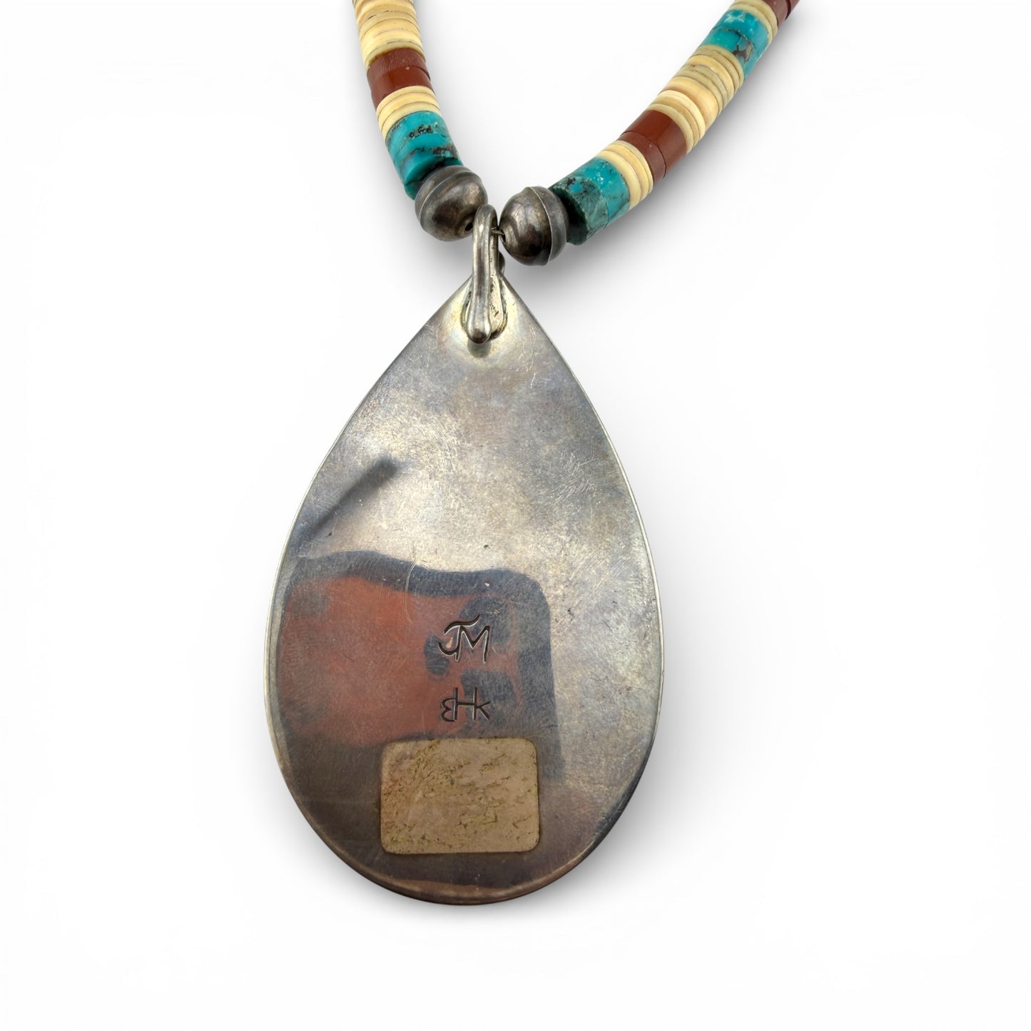 Sterling Silver Turquoise & Multi-Stone Necklace