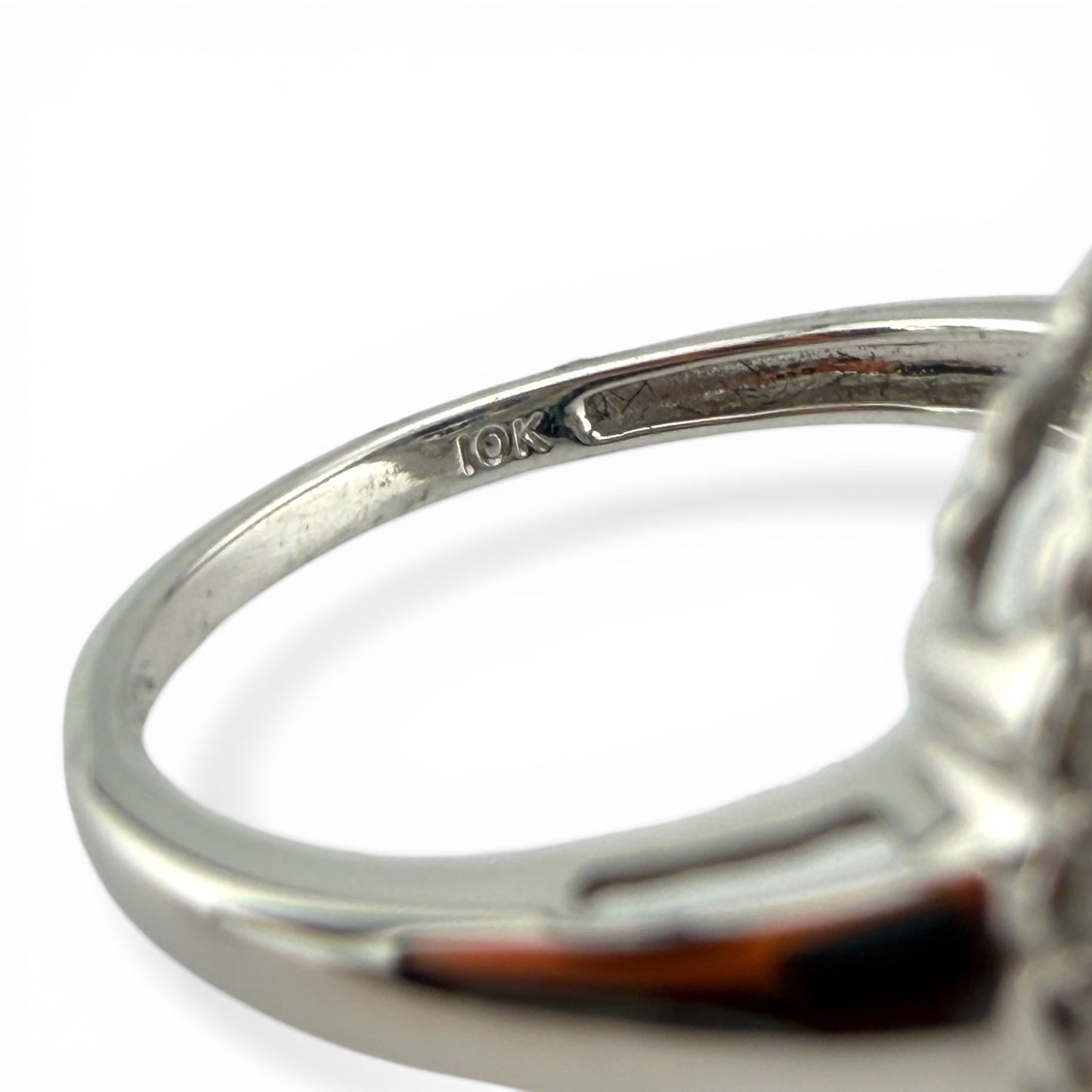 White 10K Sapphire & .56CTW Diamond Ring