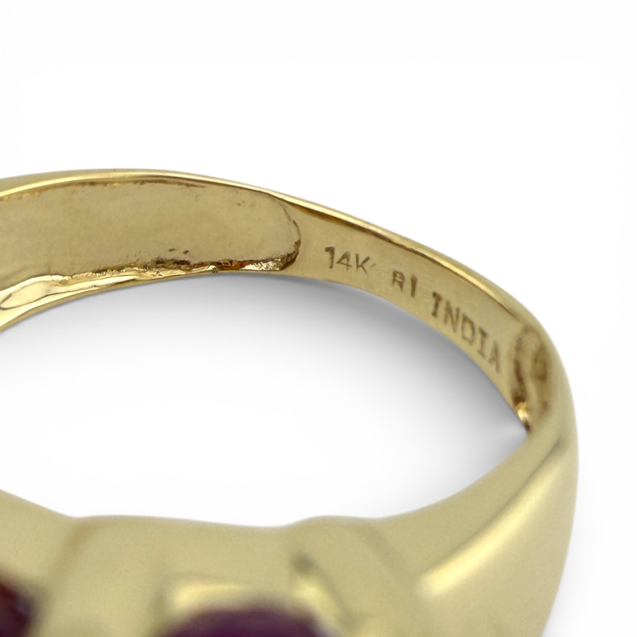 Yellow 14K 5CTW Ruby & Diamond Ring