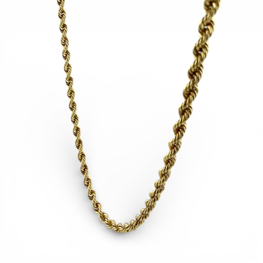 Yellow 14K 20” Rope Chain
