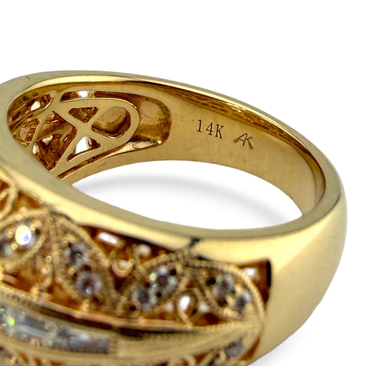 Yellow 14K I1 I 1.67CT/.38CTW Diamond Engagement Ring