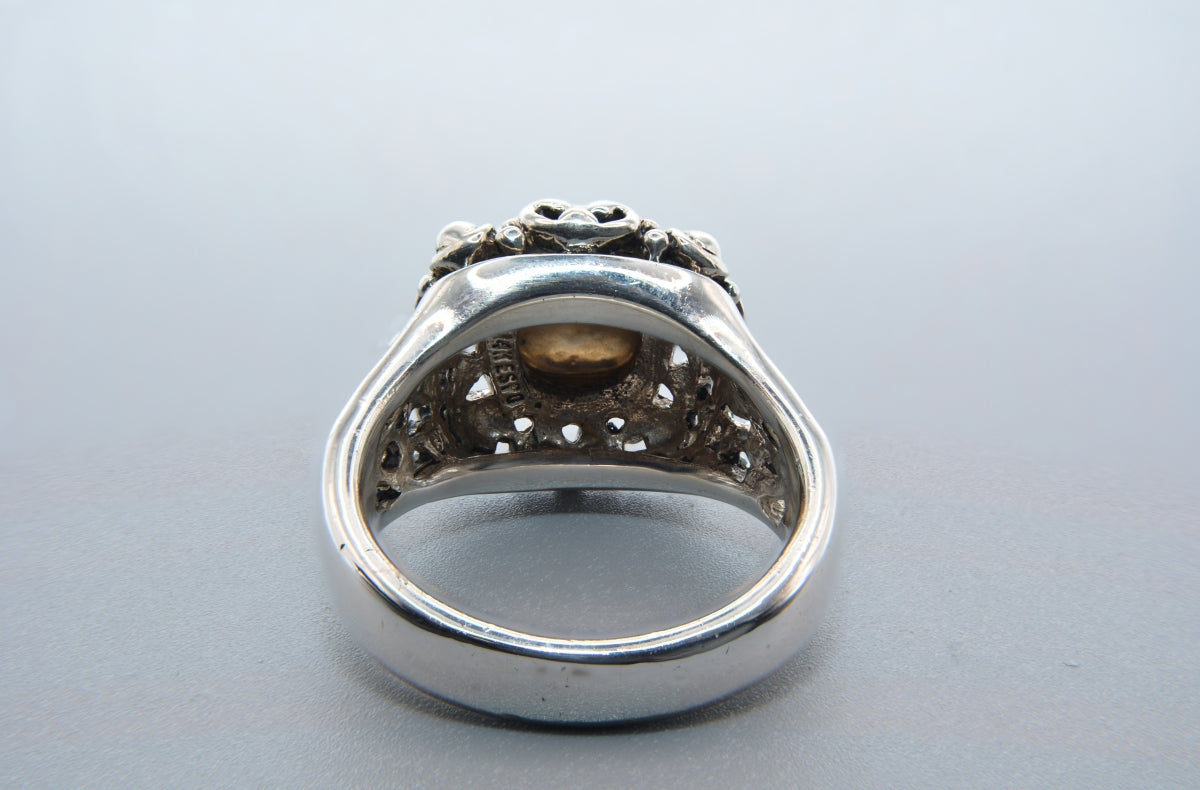 Sterling Silver & Y14K Ring