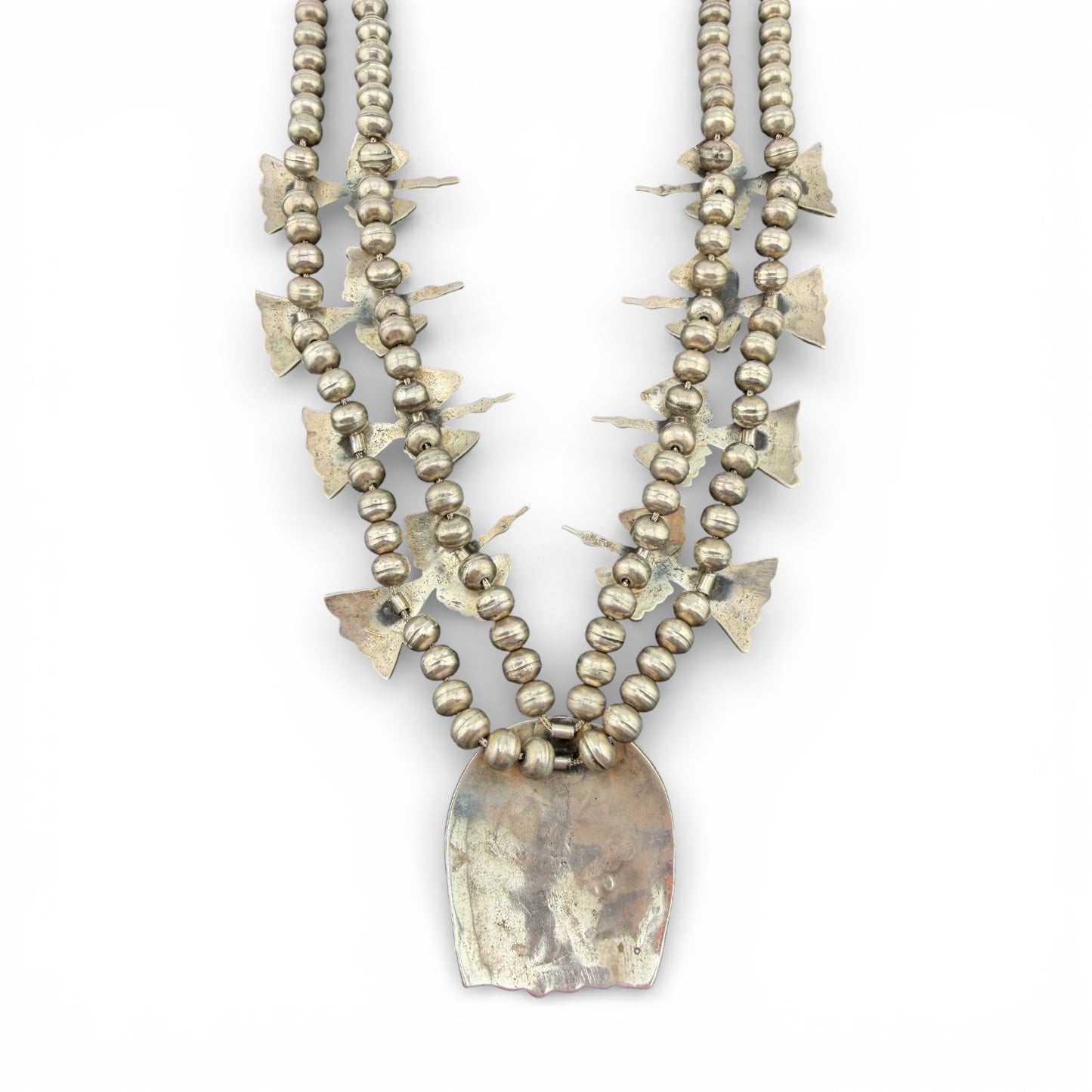 Sterling Silver Turquoise Navajo Necklace