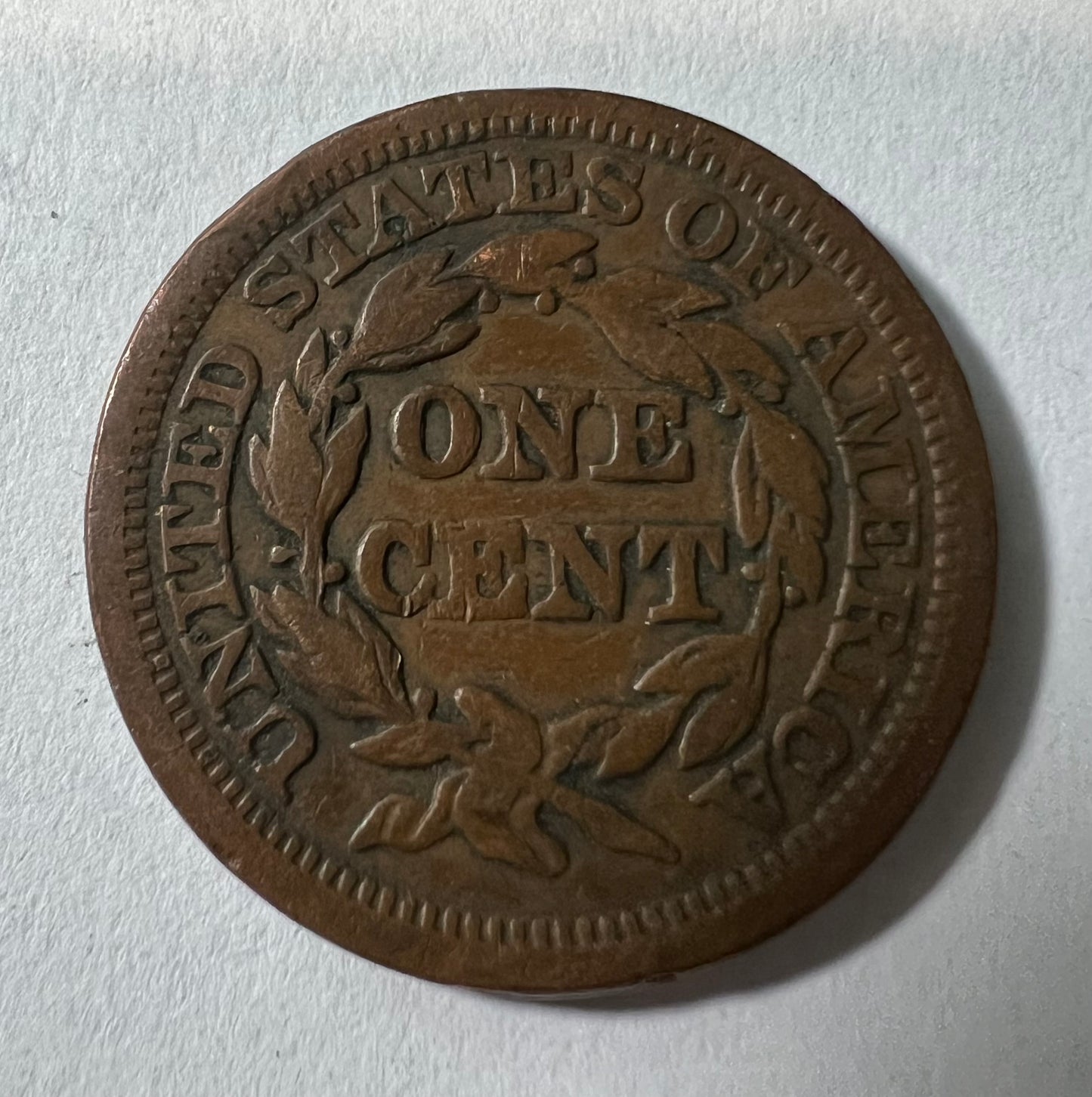 1845 Large Cent VF-20