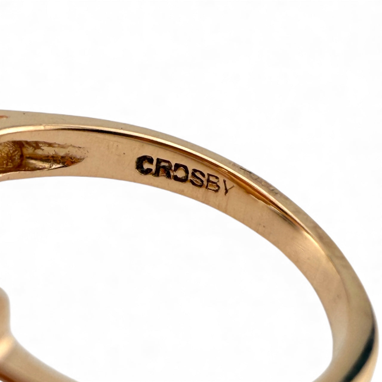 14K Rose Gold “Crosby” Citrine & Ruby Ring