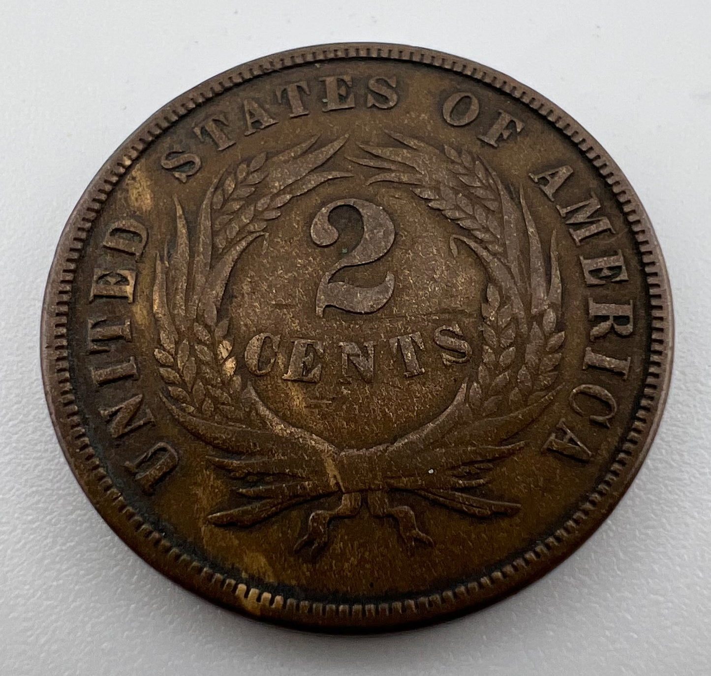 1870 2 Cents F-12
