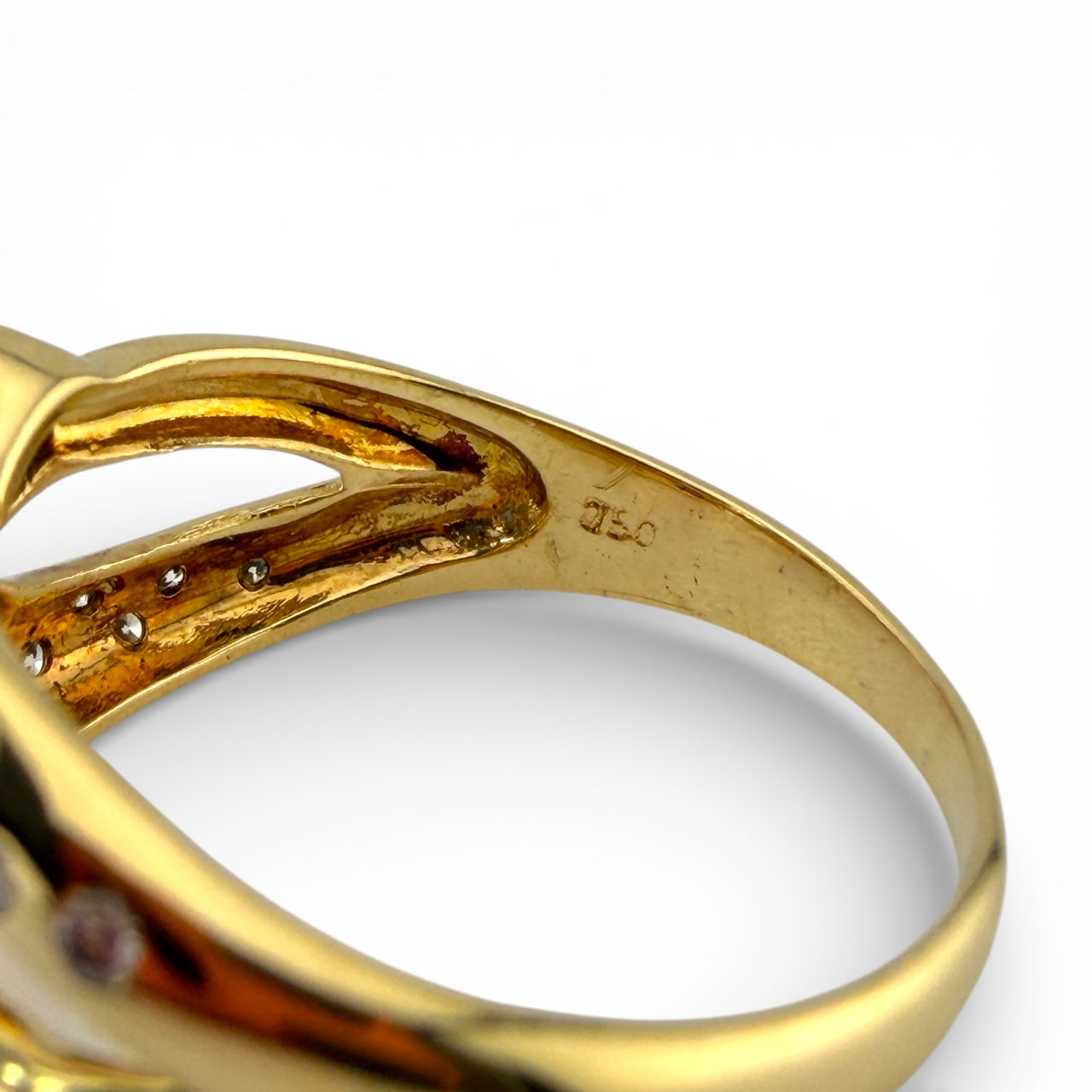 Yellow 18K .25CTW Diamond, Emerald, Ruby, & Sapphire Ring