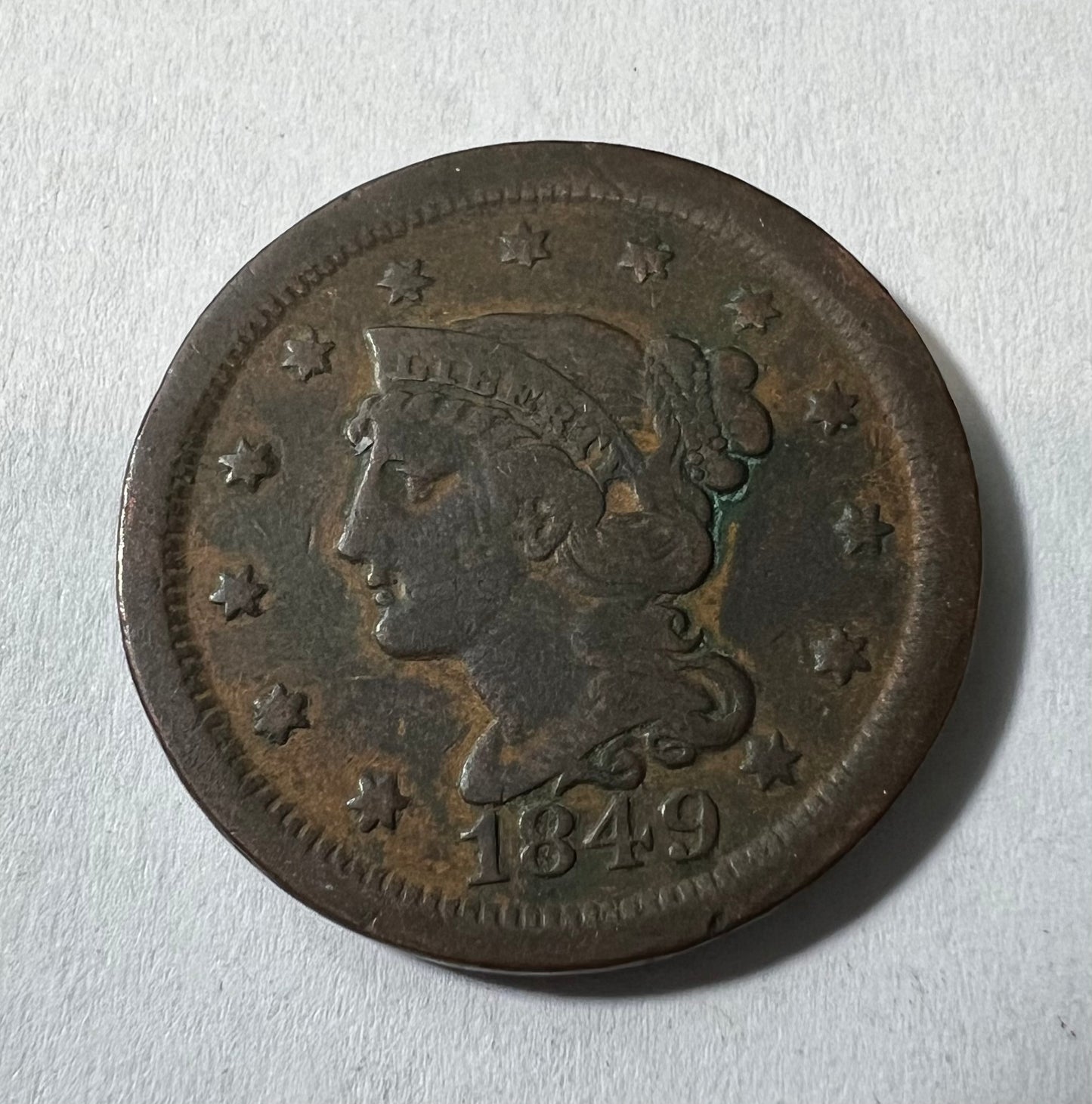 1849 Large Cent VF-20