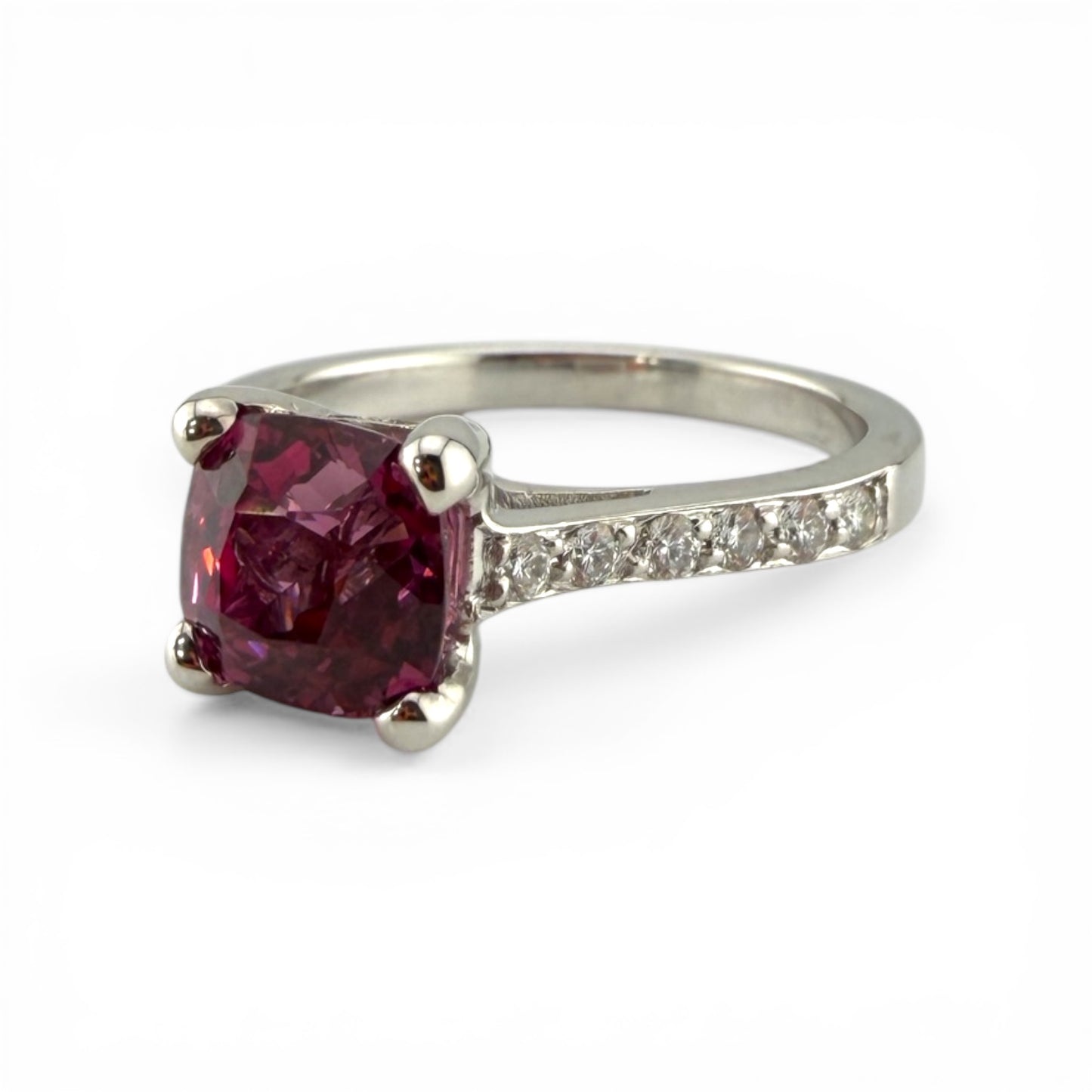 White 14K 1.86CT Tourmaline & Diamond Ring