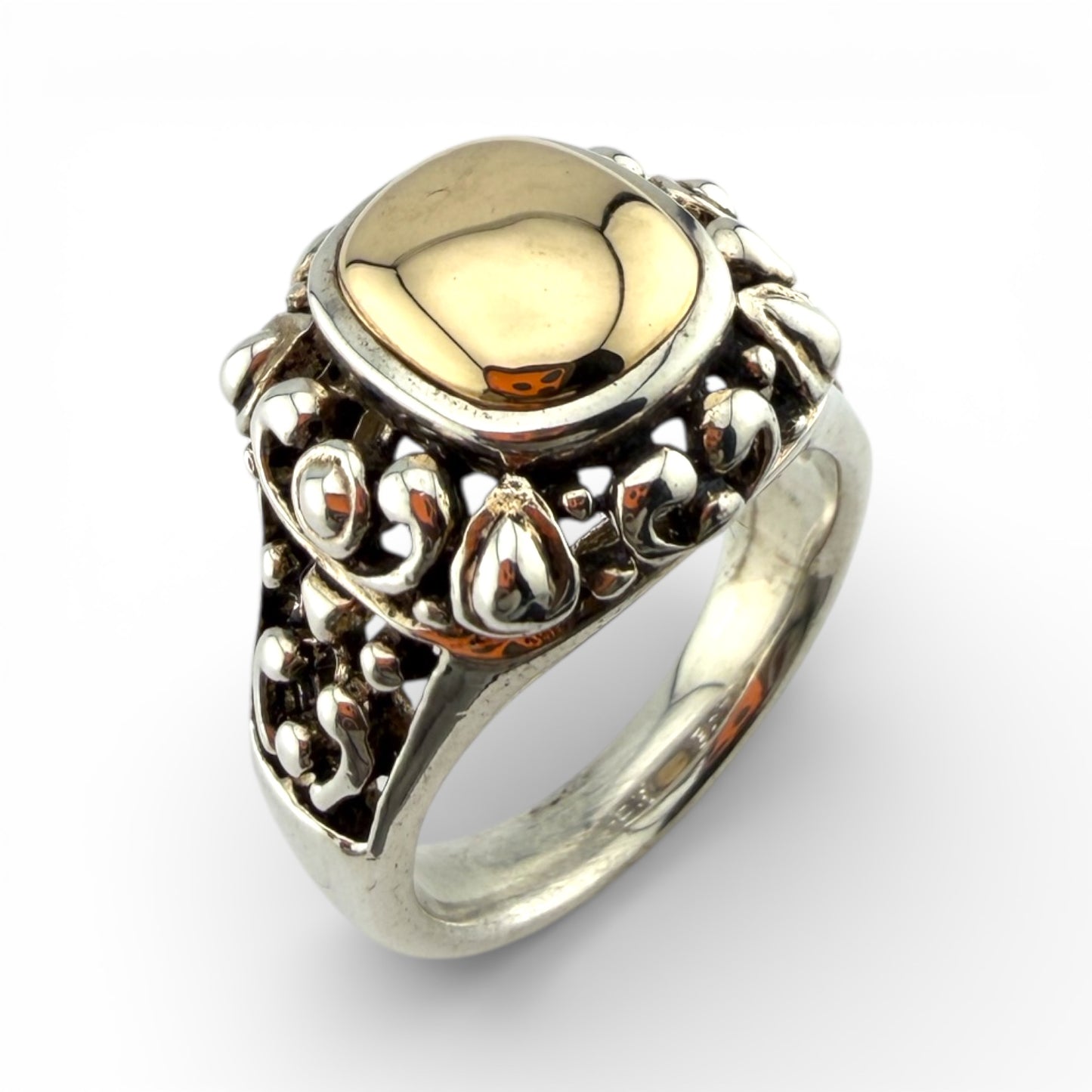 Sterling Silver & Y14K Ring