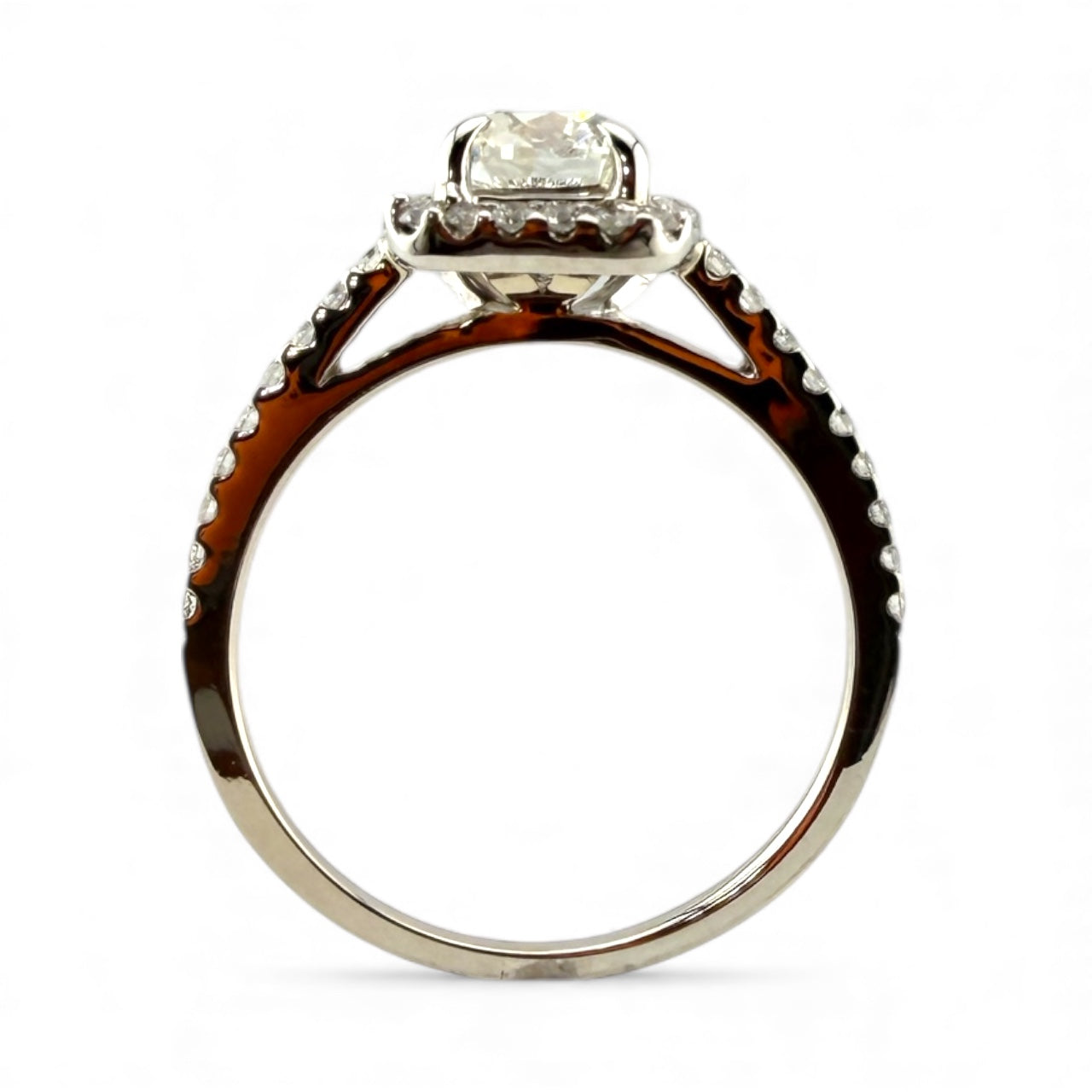 White 14K I1 H .80CT/.29CTW Diamond Engagement Ring