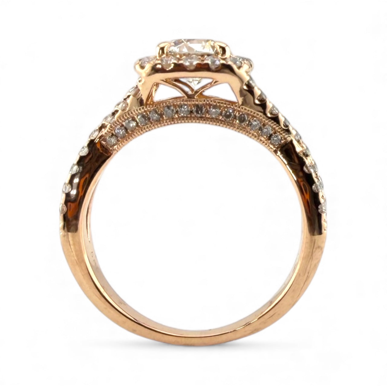 14K Rose Gold VS2 I .70CT/.60CTW Diamond Engagement Ring