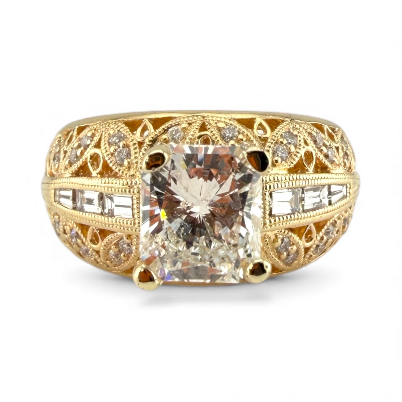 Yellow 14K I1 I 1.67CT/.38CTW Diamond Engagement Ring