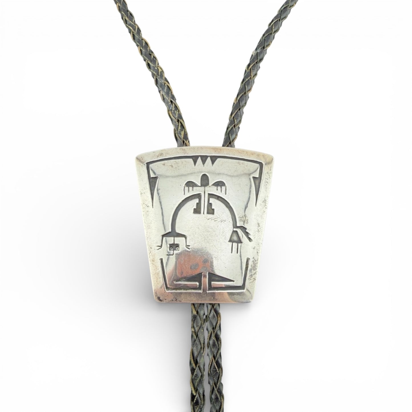 Sterling Silver Native Bolo Tie