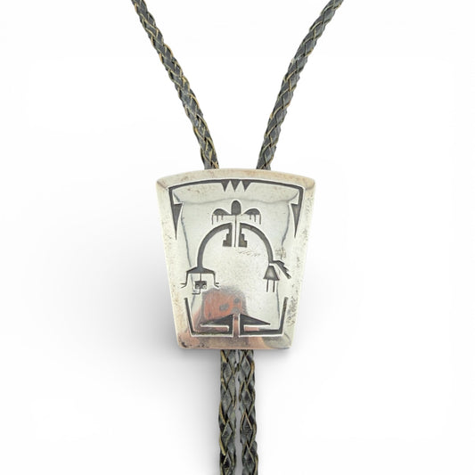 Sterling Silver Native Bolo Tie