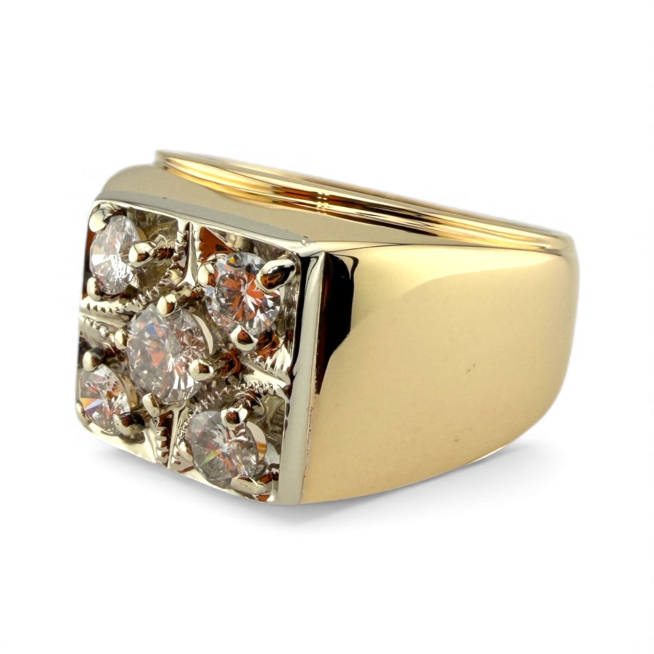 Yellow 14K .90CTW Diamond Ring