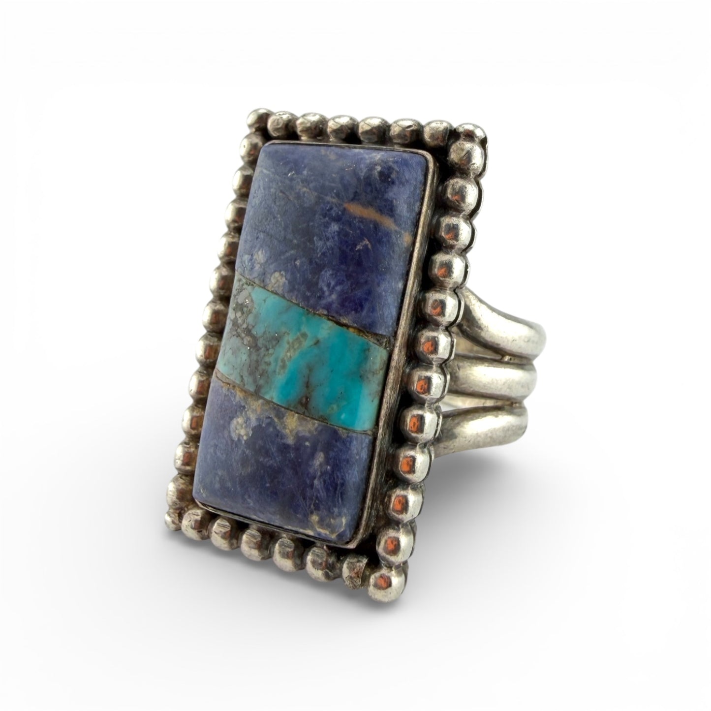 Sterling Silver Lapis & Turquoise Ring