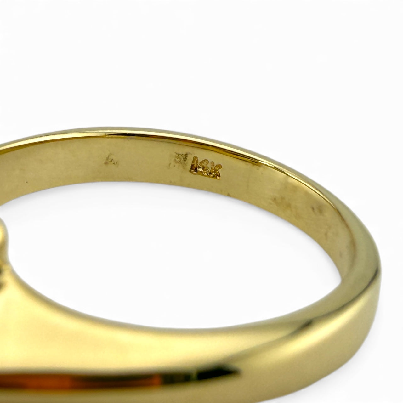 Yellow 14K Amethyst & Diamond Ring