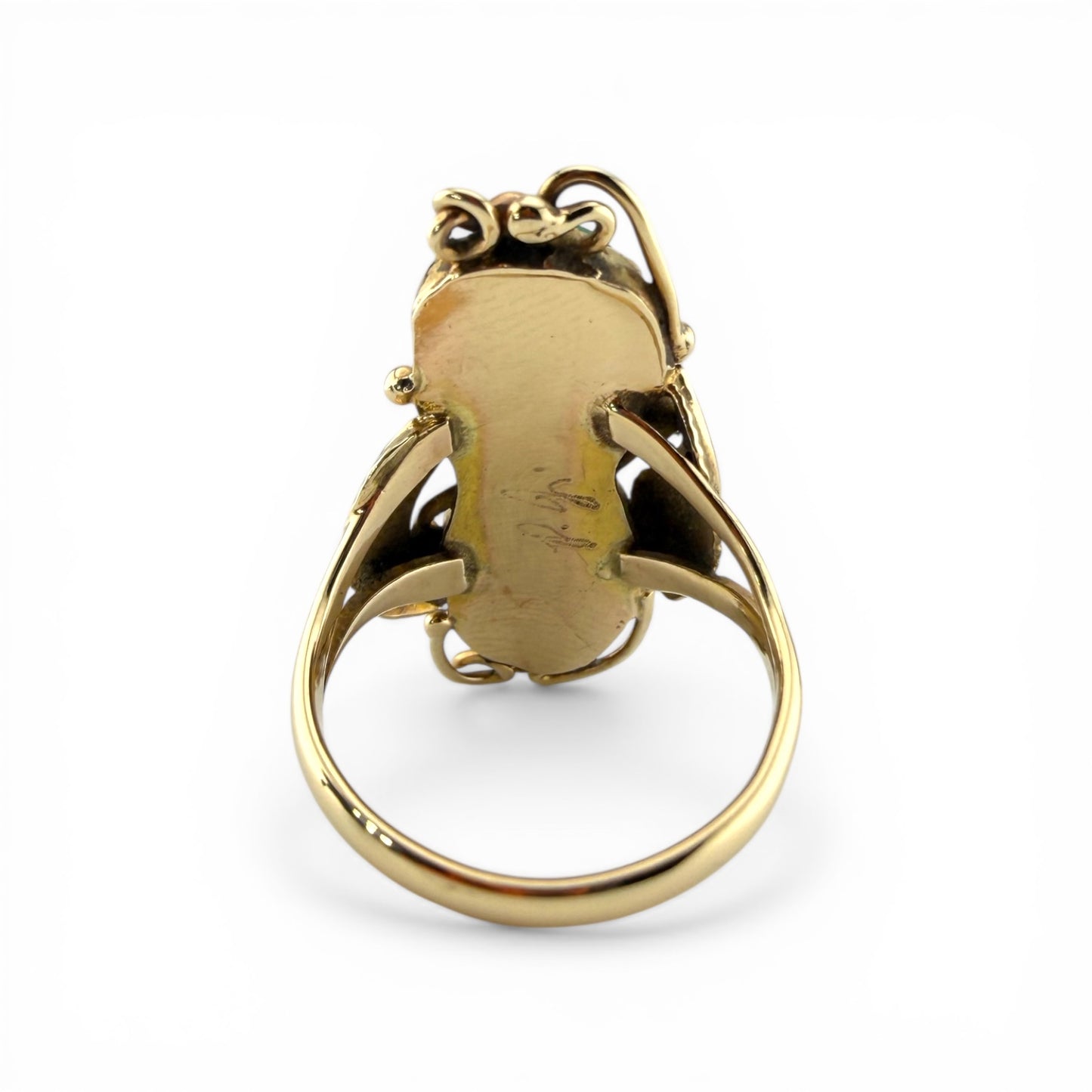 14K Native American Turquoise Ring