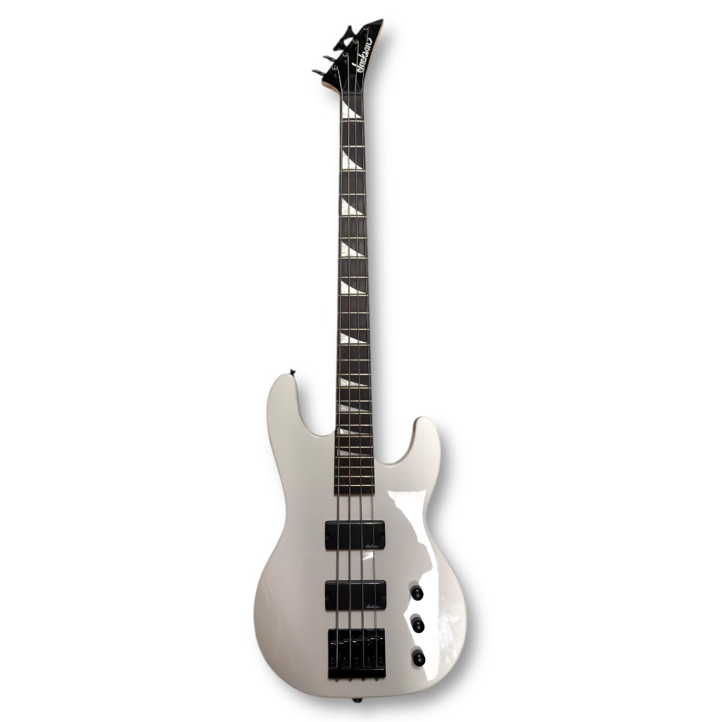 White Jackson Bass 4-String Bass Guitar