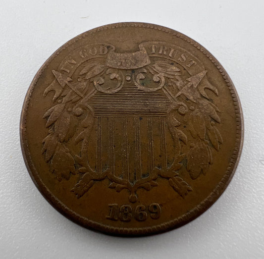 1869 2 Cents F-15