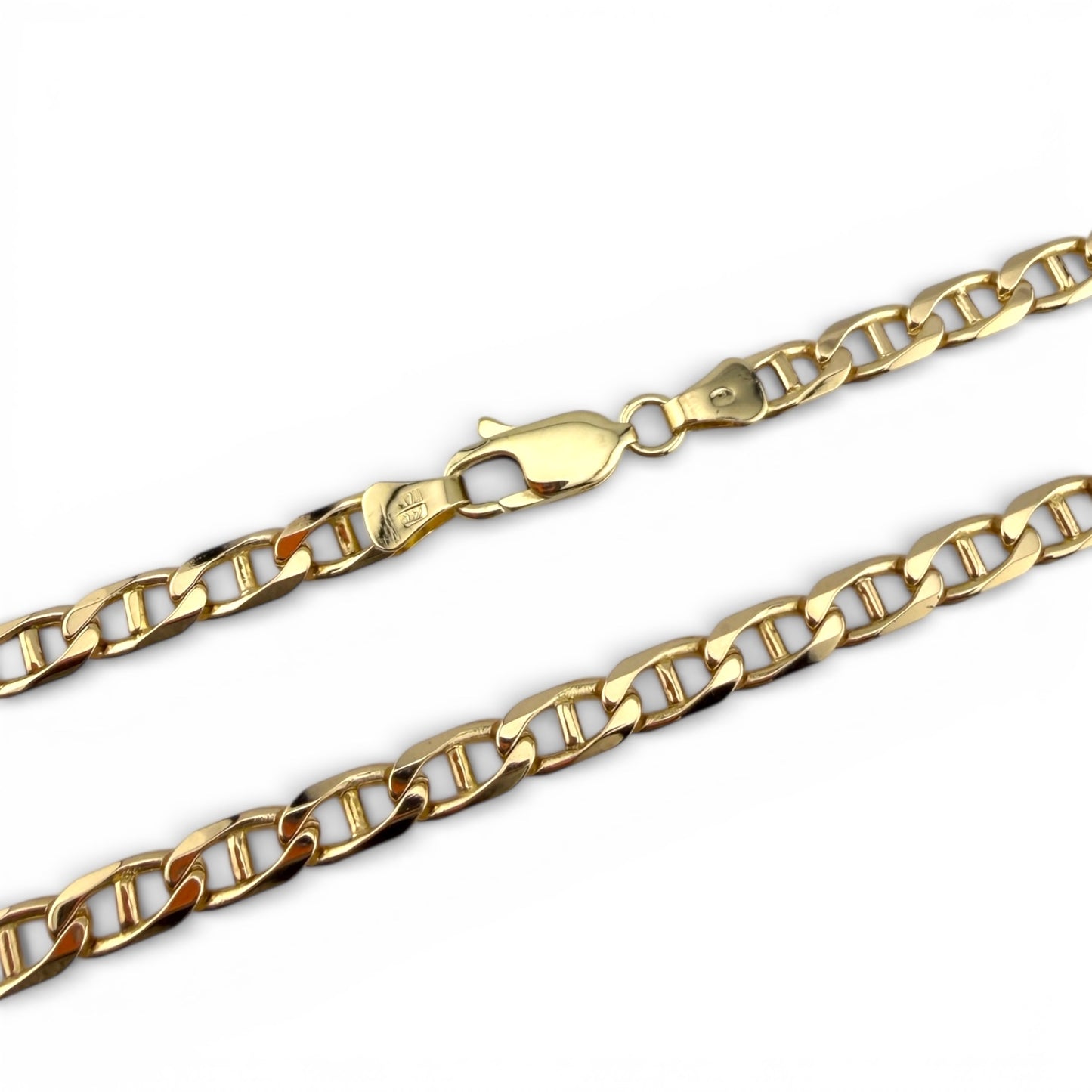 Yellow 14K 20” Anchor Chain