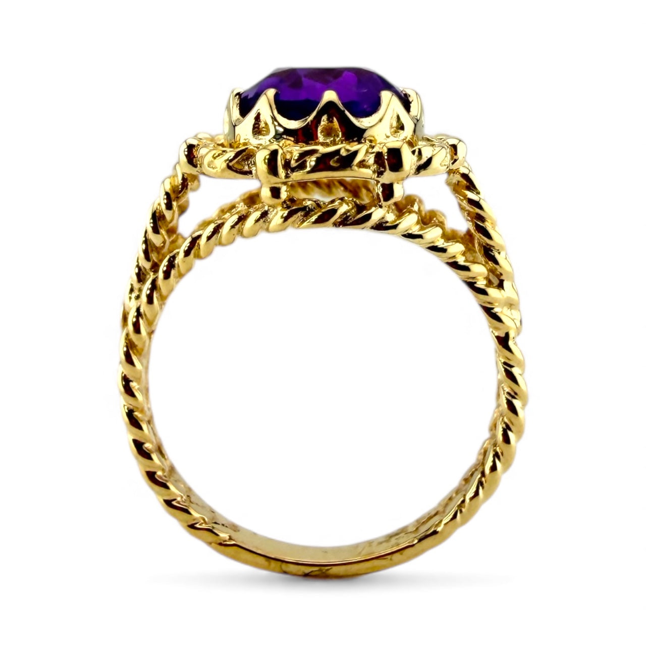 Y14K Amethyst Ring