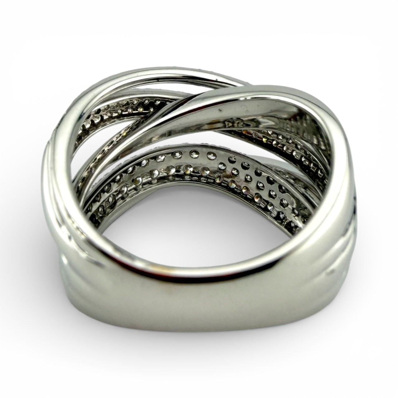 White 14K 1.75CTW Diamond Cocktail Ring