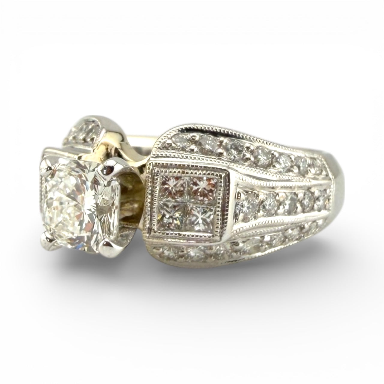 White 18K .75CT & .70CTW Diamond Ring