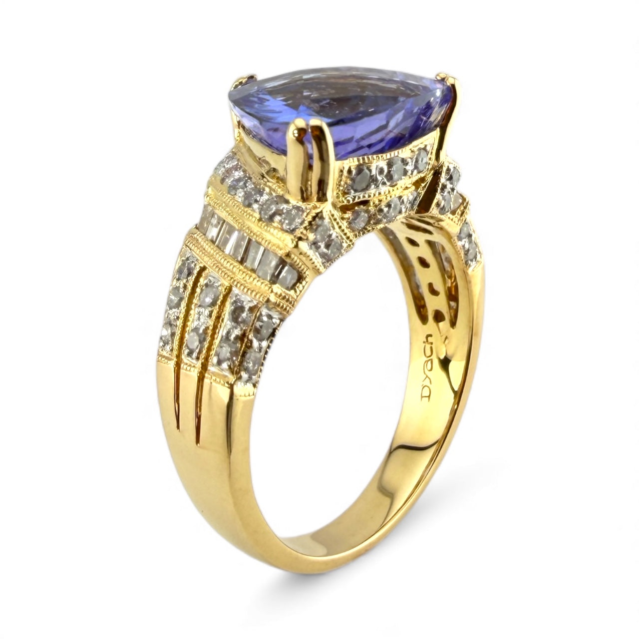 Yellow 14K Dyach 4.44CT Tanzanite & .61CTW Diamond Ring