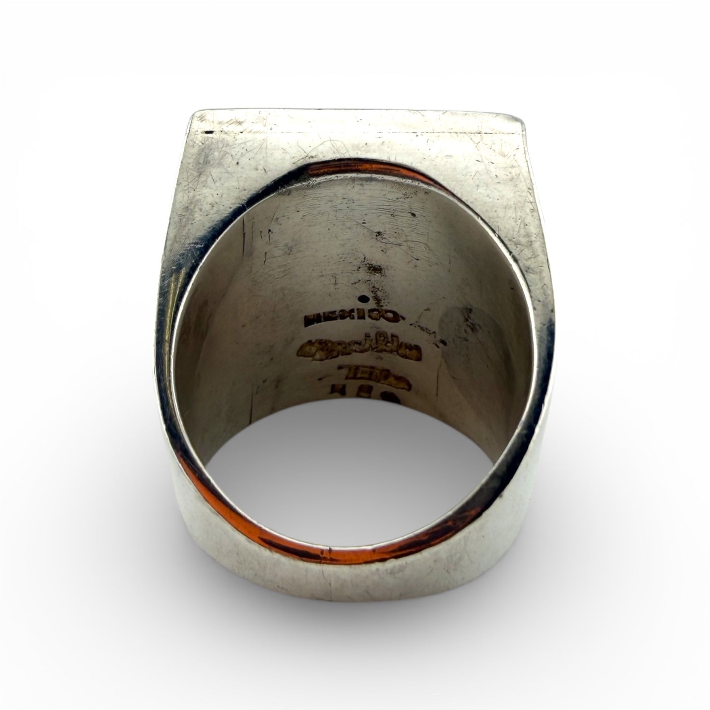 Sterling Silver & Synthetic Aquamarine Toño Ring