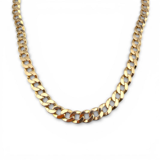 Yellow 14K 24” Cuban Link Chain