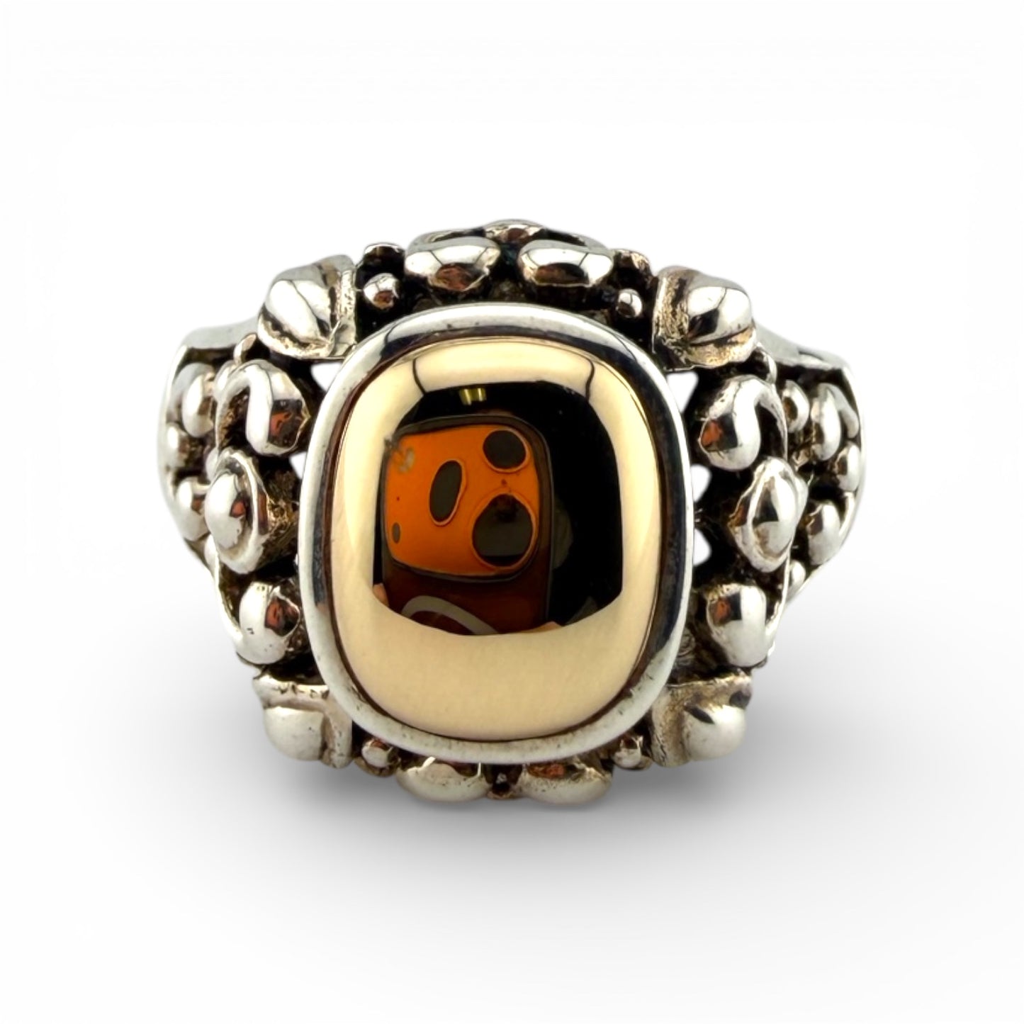 Sterling Silver & Y14K Ring