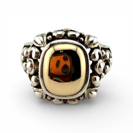 Sterling Silver & Y14K Ring