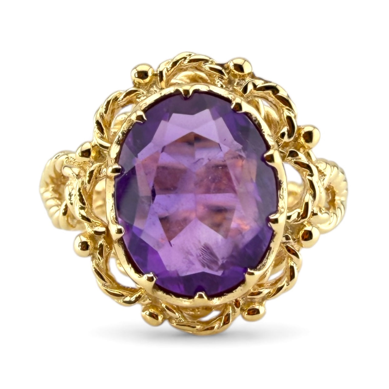 Y14K Amethyst Ring
