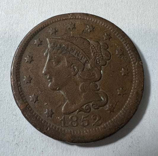 1852 Large Cent VF-20