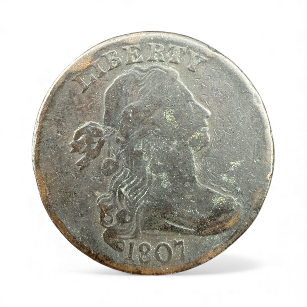 1807 Large Cent w/Reverse Rotated 180 Degrees