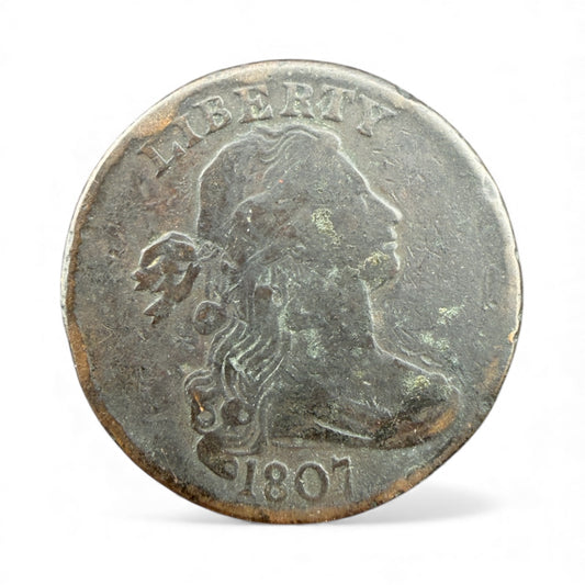 1807 Large Cent w/Reverse Rotated 180 Degrees