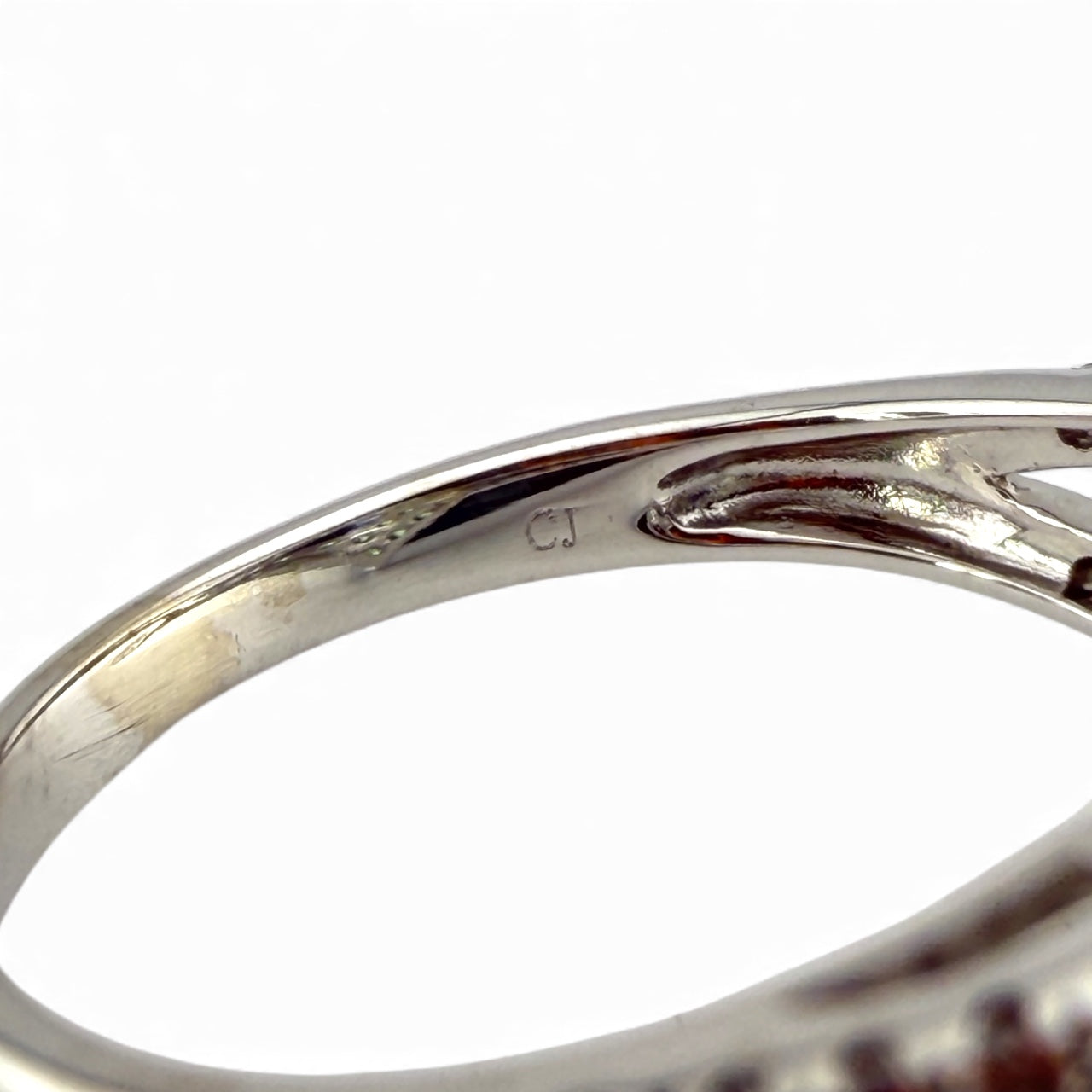 White 14K Tanzanite, Tsavorite, & Diamond Ring