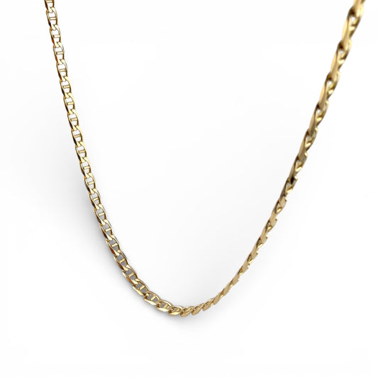 Yellow 14K 20” Anchor Chain