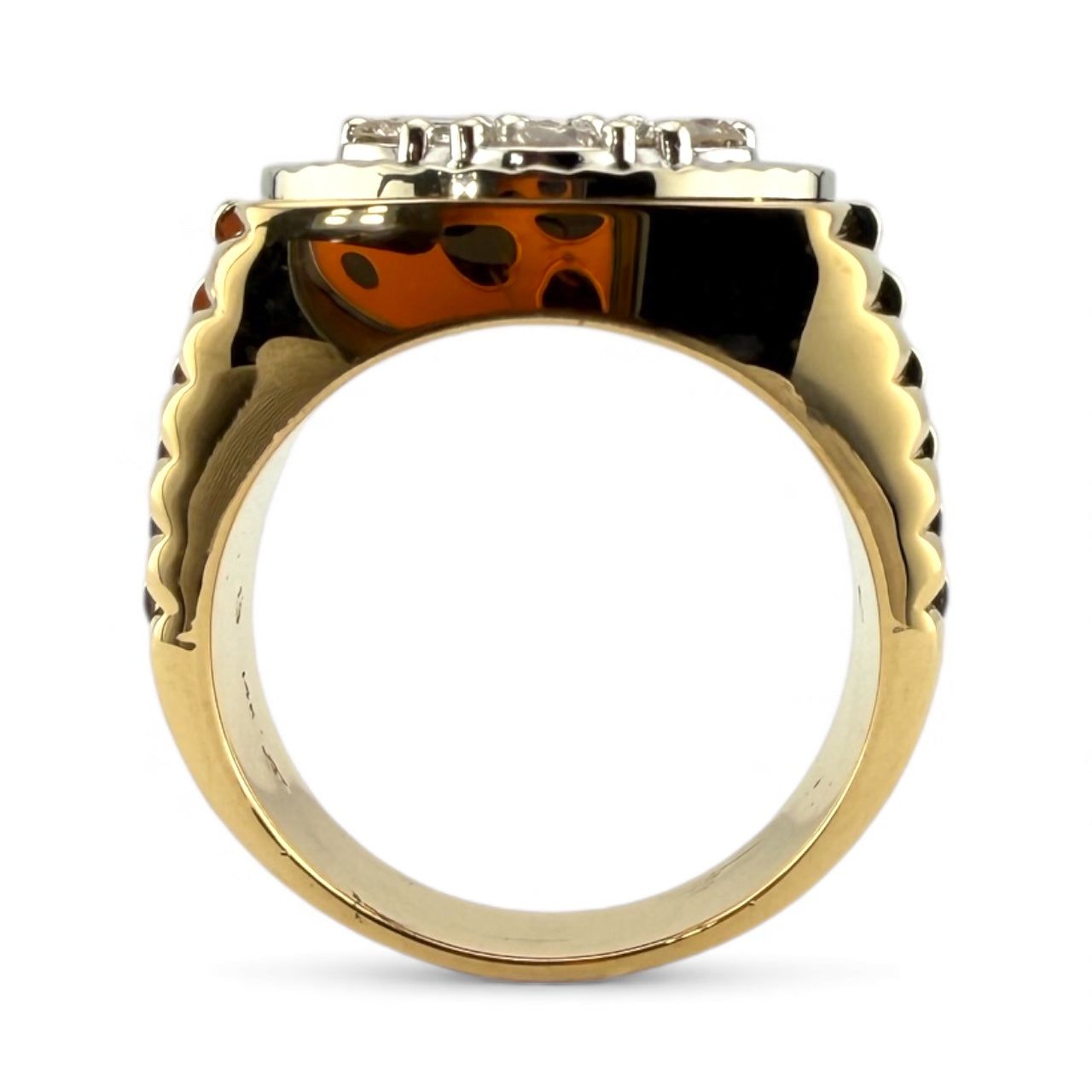 14K 2-Tone 1.87CTW Diamond Ring