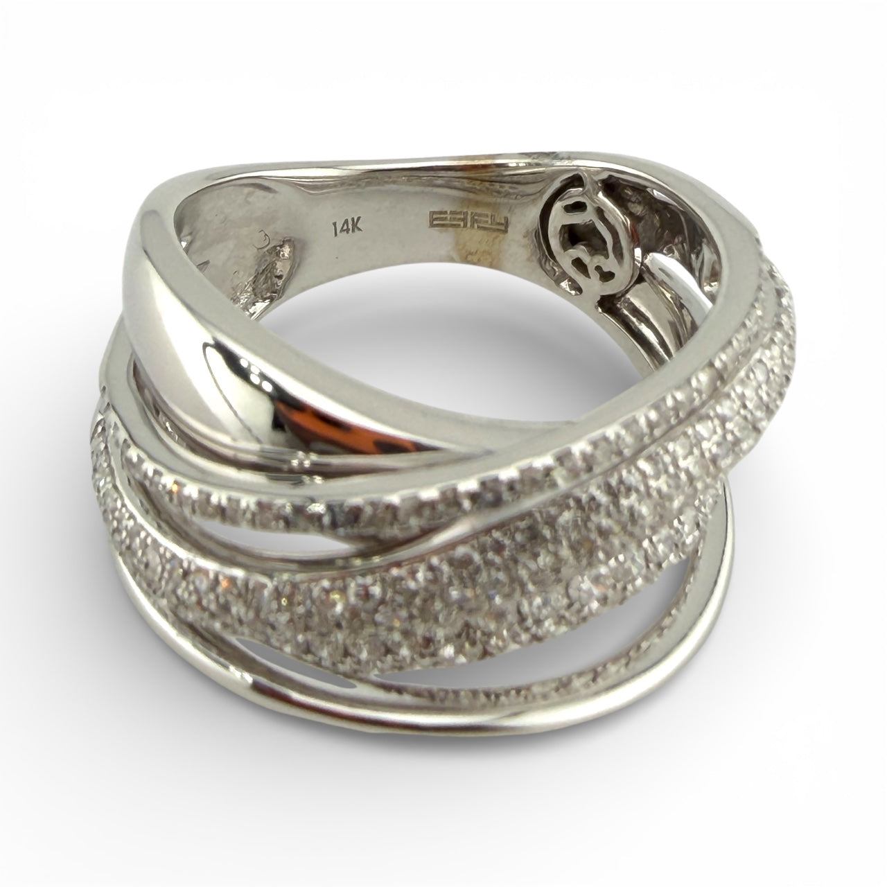 White 14K 1.75CTW Diamond Cocktail Ring