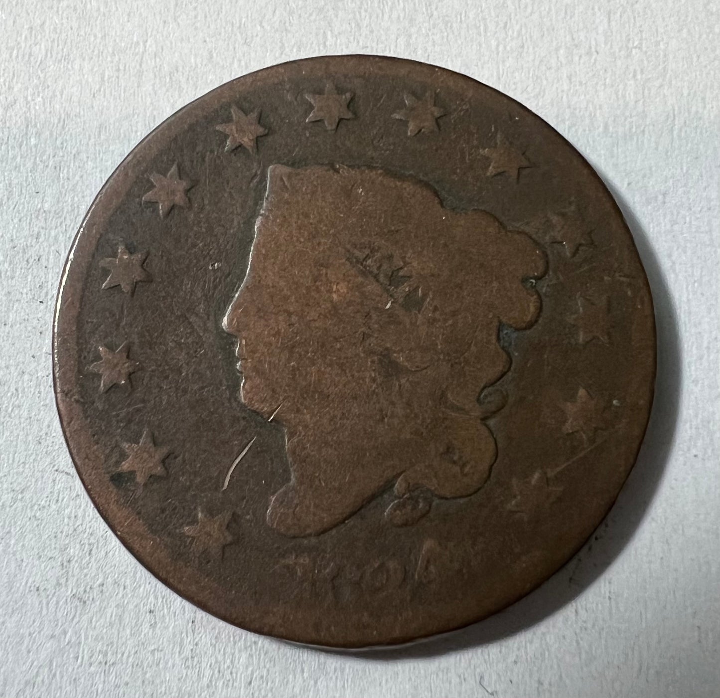 1824/2 Large Cent AG-3