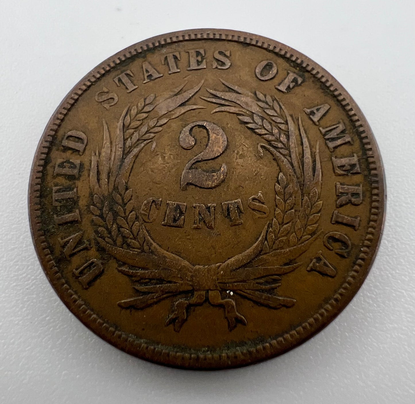 1867 2 Cents VF-20