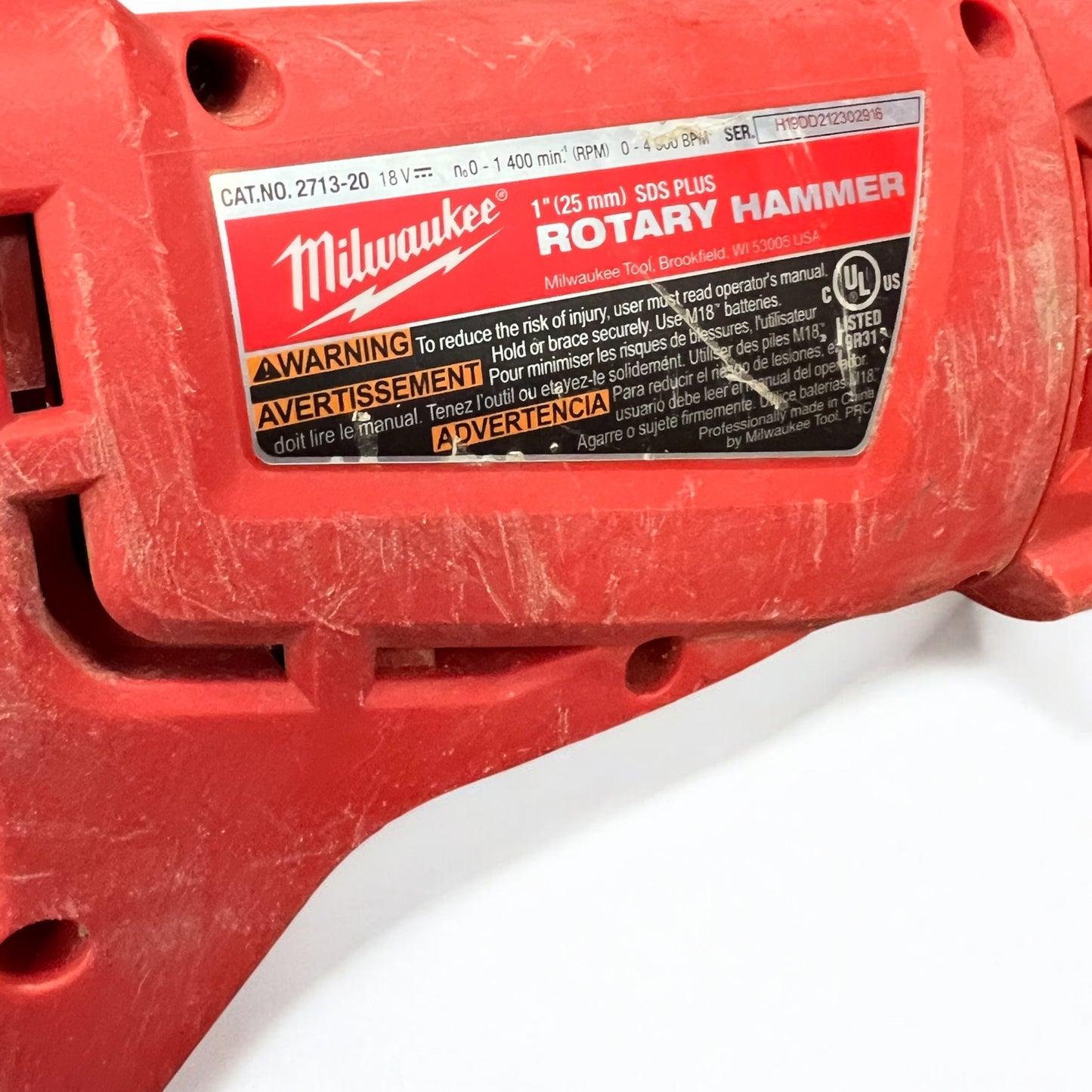 Milwaukee Rotary Hammer 2713-20