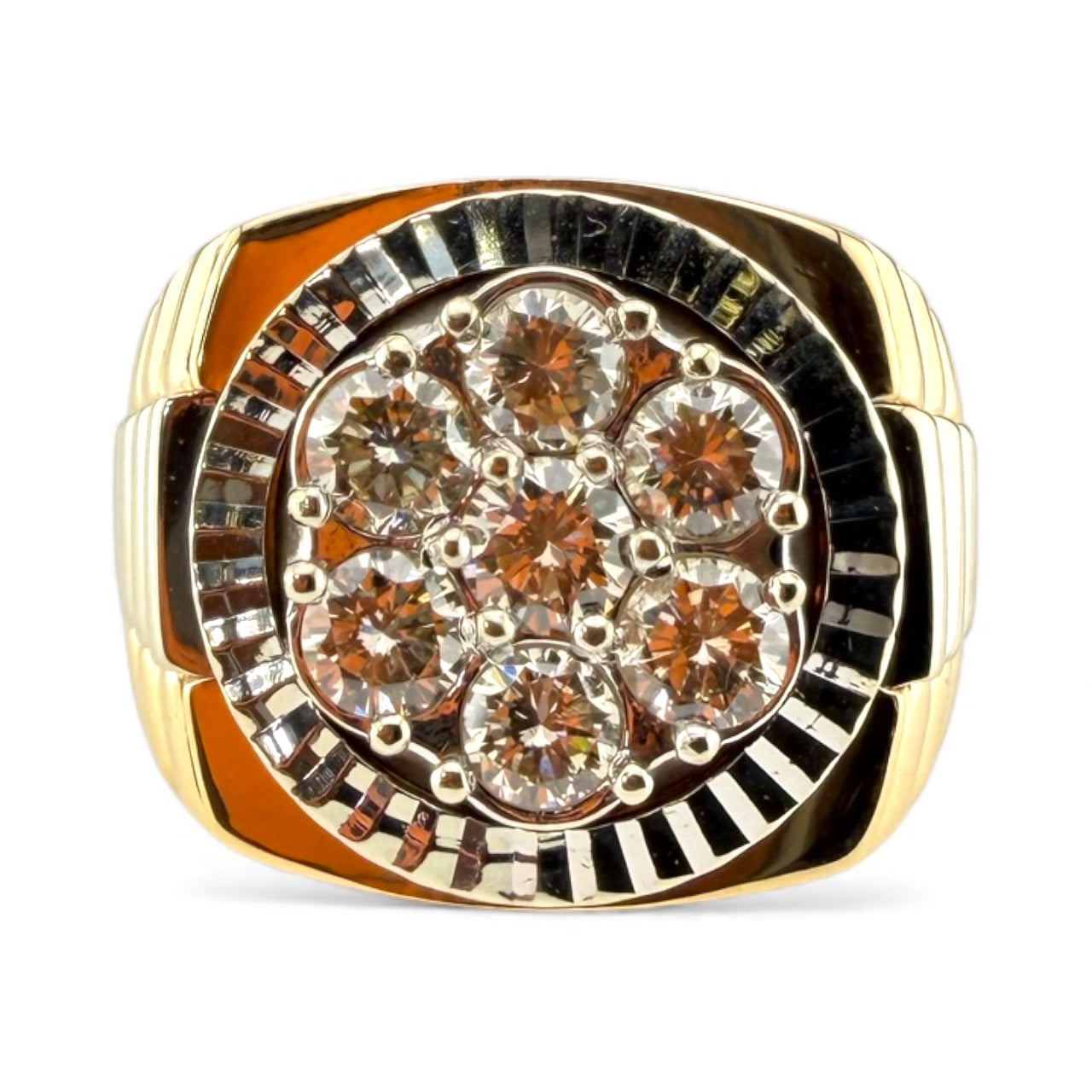 14K 2-Tone 1.87CTW Diamond Ring