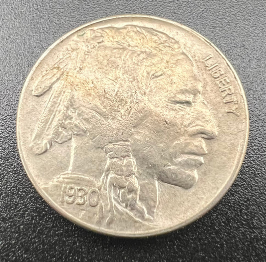 1930 S Buffalo Nickel AU-58