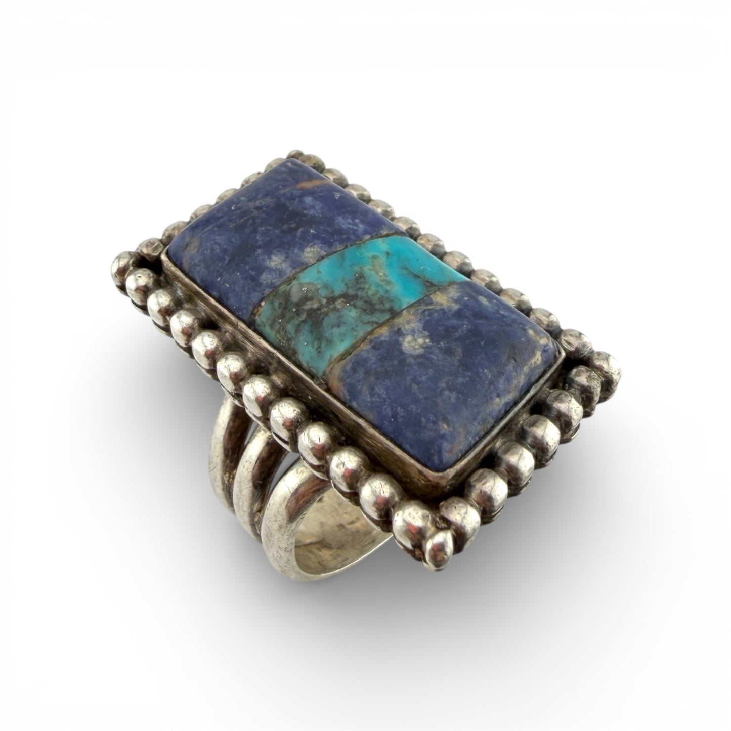 Sterling Silver Lapis & Turquoise Ring